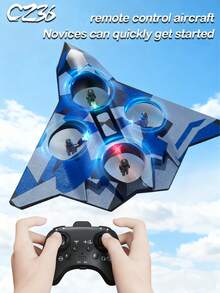 CZ36固定高度泡沫战斗机遥控四轴飞行器无人机，经久耐用，男孩生日礼物 - 查看 11