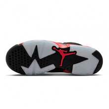 Big Kid's Jordan 6 Retro "Infrared Salesman" Black/Lt Crimson (IQ1275 001) - Black - View 6