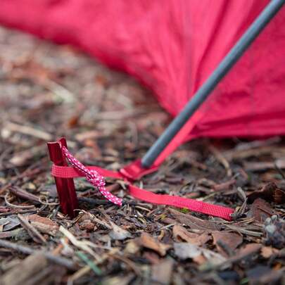 23cm Triangular Ground Nail Outdoor Tent Accessory Aluminum Ground Nail Reinforced Awning Windproof Reinforced Ground Nail With Rope