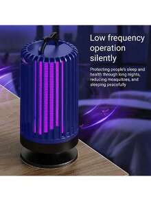 SOKANY Lámpara repelente de mosquitos con alimentación USB, lámpara repelente de mosquitos con iluminación morada, tecnología de doble sensor, luz UV que atrae a los mosquitos, protección de cobertura de 360°, material de ABS, para uso en exteriores y dormitorio, protege el sueño, esencial para todas las estaciones, dispositivo repelente de mosquitos - Morado Violeta - Ver 8