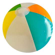 Pelota de Playa Inflable Bluescape | Fácil de Inflar | Para Niños 2+ | Piscina y Playa - Multicolor - Ver 3