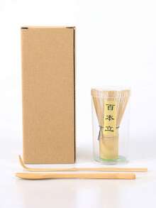 1/3pcs Handmade Gold Bamboo Matcha Whisk, Traditional Japanese Matcha Whisk - Durable Organic Bamboo Matcha Whisk - Multicolor - View 11