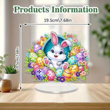 2D平面钻石画 - 兔子和复活节彩蛋，意义非凡的手工节日礼物 - A - 查看 4