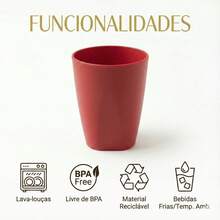 Set Of 30 Colorful Plastic Cups 330ml For Schools, Daycare Centers, And Parties - Red - View 5