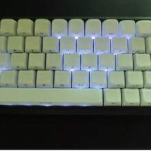 【不透明白色果冻键帽】130+ PBT OEM高度键帽，全DIY定制机械键盘键帽，兼容Cherry/Gateron MX轴，适用于60%、61、64、68、75、84、87、98、104、108键布局 - 查看 4
