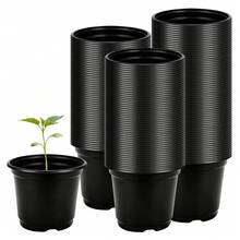 50/100pcs 3.5/4inch Plant Nursery Seed Starter Pots, Seedling Planting Pots For Gardening Cutting & Transplanting Flowers & Plants - Multicolor - View 6