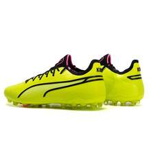 Puma KING ULTIMATE MG 足球鞋，户外 MG 钉训练及比赛鞋，107252-03 - 檸檬黃-黑色-迷幻粉 - 查看 2