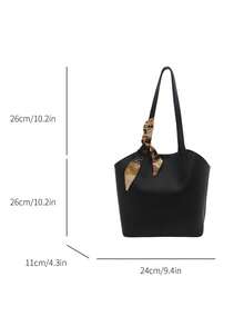 新款奢华印花多功能女士单肩手提包 - 黑色 - 查看 3