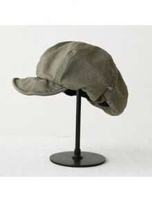 1pc Women's Minimalist Printed Japanese Art Style Hat, Solid Retro Beret, Suitable For Daily Wear And Matching, Ideal Gift, Travel And Vacation - Butterfly - View 5