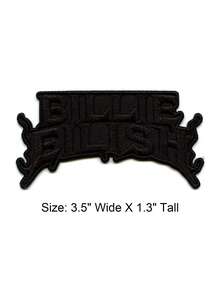 1件装绿色火焰标志贴片，流行歌手刺绣熨烫贴片 - 彩色 - 查看 9