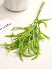 6 piezas de plantas de helecho artificiales con cuentas de perlas falsas - Flores falsas de plástico para decoración del hogar, adornos de mesa para todo el año, perfectos para Navidad, Pascua, Acción de Gracias, Día de San Valentín, ocasiones de recuperación - Versátiles para varios tipos de habitaciones - Verde - Ver 3