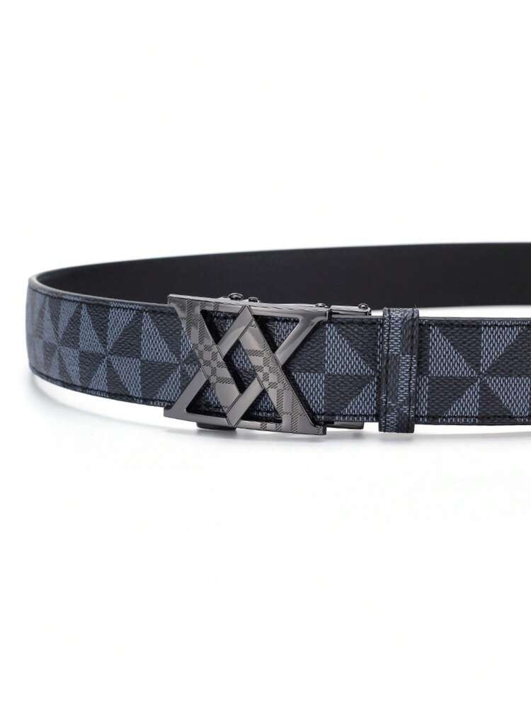 New Zinc Alloy Automatic Buckle Pattern Belt, High-End, Atmospheric And High-End Men's Waist Belt - Multicolor - View 6