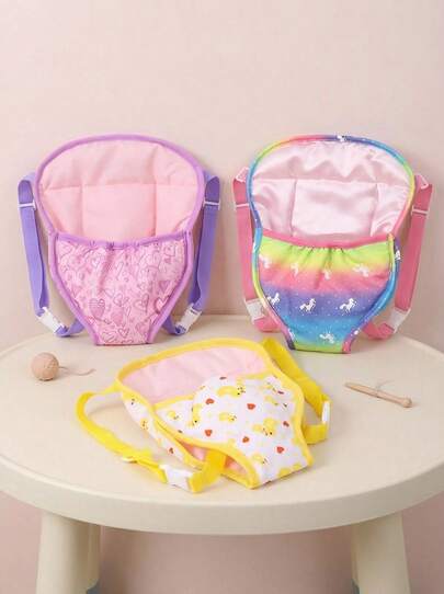 1 件精工制作的婴儿娃娃背包带，娃娃配件，适合 30–45 厘米/12–18 英寸婴儿娃娃、转世娃娃、新生娃娃和儿童派对游戏（不包括娃娃）