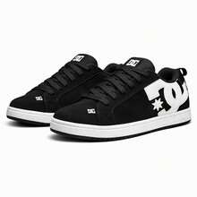 Premium  Court Graffik Sk8 Men's And Women's Street Skate Shoes - Đen và trắng - Xem 2
