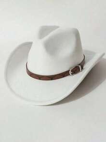 1pc. A Men's Polyester Western Cowboy Hat, Suitable For Both Men And Women With A Retro Style, Featuring A Bull Print Decoration. It Is Suitable For Daily Casual Wear, Western Cowboy Parties, And Bar Cowboy Outfits (Sizes Are Suitable For All Head Shapes),Summer,Beach,Holiday - Printed Cow Hat - View 8
