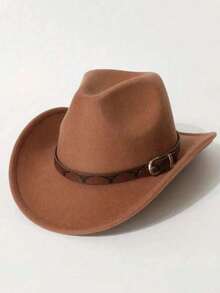 1pc. A Men's Polyester Western Cowboy Hat, Suitable For Both Men And Women With A Retro Style, Featuring A Bull Print Decoration. It Is Suitable For Daily Casual Wear, Western Cowboy Parties, And Bar Cowboy Outfits (Sizes Are Suitable For All Head Shapes),Summer,Beach,Holiday - Printed Cow Hat - View 11