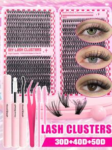 Bộ 12 sợi mi giả, bộ dụng cụ tự làm mi giả, bao gồm nhiều độ dài D-Curl khác nhau - siêu dày/cực dày/ấn tượng/dày dặn/nhọn/dày gai/chùm mi dưới, mi giả chống thấm nước, phù hợp cho người mới bắt đầu và chuyên gia trang điểm, dễ dàng tự làm tại nhà, thân thiện với người mới bắt đầu. - Nhiều màu - Xem 12