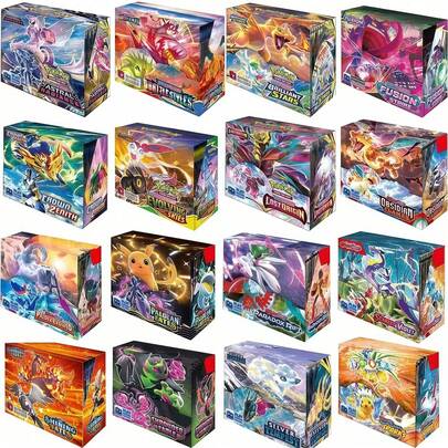 36pcs/Box Anime Gift Battle Cards, Shiny Cards, Trading Cards (V Series VMAX, Rare GX Cards, Anime Game Cards, Support Card Packs, Shiny Cards, Adult Holiday Gifts, Party Supplies, Holiday Accessories, Birthday Party Supplies, Birthday Gifts, Handmade Decorations, Pokemon, Collectible Cards, Classic Cards, Suitable For Parties And Birthday Gifts (Random Styles)