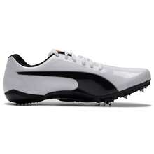 Puma Track & Field Elite Prep Sprint 2 Men/Women's Professional Competition Training Spikes, 194934-01 - Puma White - Black - Magma Red - View 3