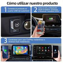 2025 Upgraded Wireless CarPlay Android Auto Adapter - Micro USB Dongle, Auto Connect & No Delay, Convert Factory Wired To Wireless, Compatible With IOS 10+ & 2016+ Vehicles, Easy To Use & Battery-Free - V10-zong. - View 7
