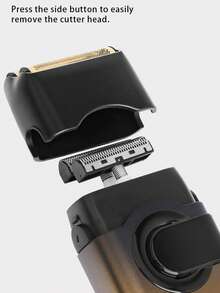 Kemei 时尚电动剃须刀 T389 和胡须修剪器 T9,男士日常电动理发器,男士生日礼物,男友礼物,光头剃须刀,零间隙雕刻 T 型刀片造型理发器 - 金色 - 查看 9