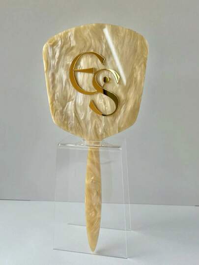 ESPELHO de mao de VIDRO *COM SUPORTE* personalizado GLOW acrilico  para consultorio estudio clínica design
