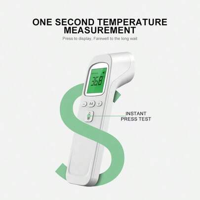 Portable Temperature Thermometer Forehead Digital Non-Contact Thermomete LED Display Fever Measure Tool Surface/Body Mode Digital Thermometer Forehead Thermometer Ear Thermometer