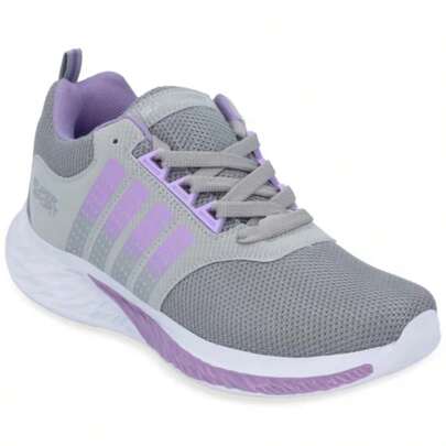 CKLASS Zapato Tenis Para Dama Gris Deportivo Textil Con Suela Blanca Plantilla Memory Foam Cómodo Ligero 605-18