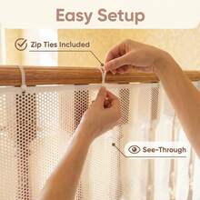 2m/3 Meters Stair Safety Net, Balcony Protective Net, Child Stair Safety Net, Anti-Fall Net - White - View 5