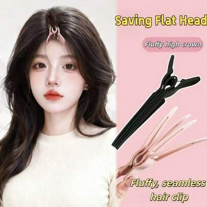 1pc Black Teasing Hair Volumizing Tool, Natural Root Puff Hair Clip, Bangs Styling Clip, Fluffy Styling Tool, Suitable For Salon, Wedding, Photography To Create Voluminous Look, Applicable For All Seasons, Great Gift For Christmas, Halloween, Christmas Eve, Birthday