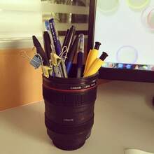 摄影师之选：带盖相机镜头马克杯 - 防漏密封，可重复使用咖啡杯，适合摄影爱好者 - 彩色 - 查看 2