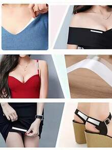 1 Piece Set Double Sided Body Tape Self-Adhesive Bra Clothes Dress Shirt Secret Sticker Clear Lingerie Tape Anti-Naked Invisible Chest Patch For Women Body Skin - Multicolor - View 9