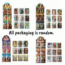 脑虫卡通收藏卡牌，金箔稀有卡牌套装，意大利益智游戏，神话山海收藏卡牌游戏，策略卡牌游戏套装，1包8张全息基础卡牌，动漫风格战斗系列收藏卡牌，礼物，派对礼品袋填充物，情人节，新年，游戏礼物，游戏配件 - 彩色 - 查看 3