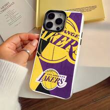 Funda para teléfono con el logotipo de los Lakers, compatible con Samsung, Apple, VIVO, OPPO, , Transsion, ,  y Honor. Fabricada en TPU, ofrece protección a prueba de golpes y caídas. Un regalo ideal para familiares y amigos. - CEBADA - Ver 2
