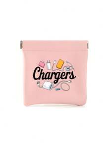 Multi-Color Charger/Data Cable Organizer Pouch, Light Green/Random Print Pattern, Suitable For Data Cables, USB Drives, Power Banks, Phones, Etc., For Office And Travel Use - Multicolor - View 8