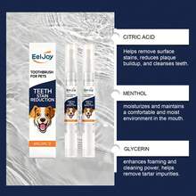2pcs EelJoy Pet Teeth Cleaning Pen With Mint - Removes Stains & Plaque, Freshens Breath & Whitens Gently For Healthy Dog & Cat Oral Care, Easy Daily Use - View 7