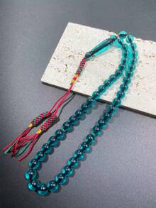 1pc 45pcs 10mm Tassel Islamic Prayer Beads, High Quality Unisex Bracelet, Suitable For Ramadan, Eid Al-Fitr, Daily Wear, Personal Devotion, Gift - Multicolor - View 3