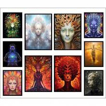 Set Of 10 Decorative Framed Prints, Transcendental Theme - KIT 668 - View 2
