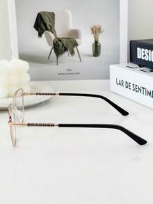 MELINDA FASHION Women's Fashion Sunglasses Clip-On 2-In-1 Frame + Sunglasses Perfect Gift For Friends For Everyday Use - 鏽棕色 - 查看 5
