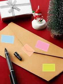 1 Roll Multi-Color Label Stickers, Waterproof Self-Adhesive Labels, Handwritten Name Tags, Index Stickers - Sticker - View 3