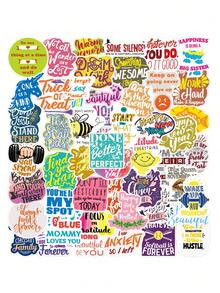 50 pezzi Adesivi con citazioni motivazionali, adesivi ispiratori in inglese impermeabili per laptop, tablet, custodie per telefono, borracce, bagagli, forniture per scrapbooking, cancelleria, adesivi divertenti - Adesivi per graffiti - Visualizzare 6
