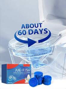 JUE FISH 骊鱼牌；12片装；马桶清洁片；清洁剂；马桶清洁片；有效清洁马桶、水箱、水管等顽固污渍 - 固體 - 查看 4