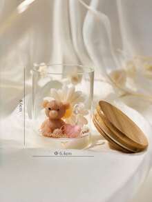 Cute Bear-Shaped Scented Candle, Adorable Bear Birthday Gift, Home Decor Candle Holder, Ideal For Valentine's Day, Christmas, Mother's Day, Also Suitable For Indoor Decoration, Graduation Gift, And Gift For Women - Multicolor - View 12