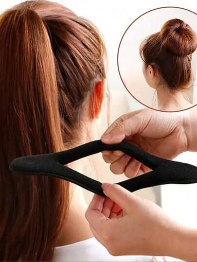 1/2/3 piezas Juego de moldes para rosquillas, Moldeador de moño de cabello mejorado, Pinzas de cabello de esponja, Herramientas de peinado, Adecuado para boda, viaje, peinado, accesorios para el cabello, pasadores de peinado