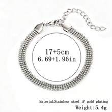 Women's Fashion Stainless Steel Chain Bracelet, Fade-Resistant Jewelry - Multicolor - View 17