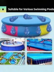 2个装新款夏季游泳池遮阳挂袋，游泳池墙面挂袋，水滴形遮阳挂袋，加厚型挂袋，防止树叶和垃圾进入，夏季游泳池挂袋 - 泳池罩掛袋 - 查看 4