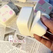 慢回弹食物造型软绵绵玩具，蛋糕、吐司、面包，挤压减压玩具 - 彩色 - 查看 4