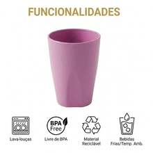 Set Of 30 Colorful Plastic Cups 330ml For Schools, Daycare Centers, And Parties - Lilac - View 5