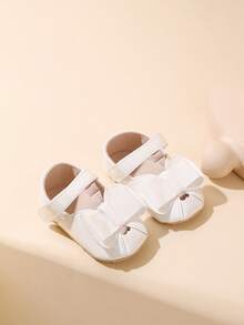婴儿学步鞋 蝴蝶结透气婴儿学步鞋 - 白色 - 查看 5