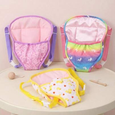 1 Dây đeo ba lô búp bê em bé được chế tác tinh xảo, Phụ kiện búp bê, Phù hợp với búp bê em bé 30–45 Cm/12–18 Inch, Búp bê tái sinh, Búp bê sơ sinh và Trò chơi tiệc tùng dành cho trẻ em (Không bao gồm búp bê)